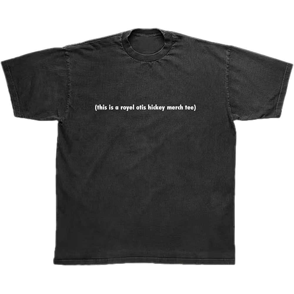 (this is a royel otis hickey merch tee) black t-shirt front